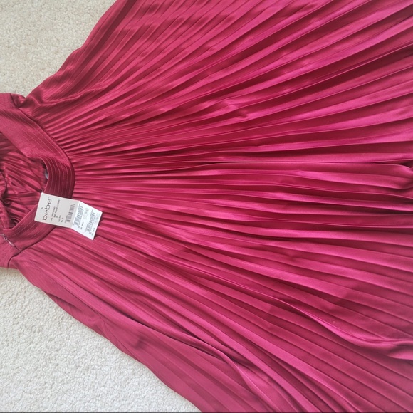 NWT Bebe Baby Halter Pleated Dress - Picture 5 of 7